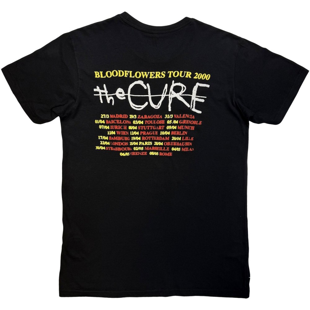 The Cure - Bloodflowers Tour '00 Heren Tshirt - Zwart